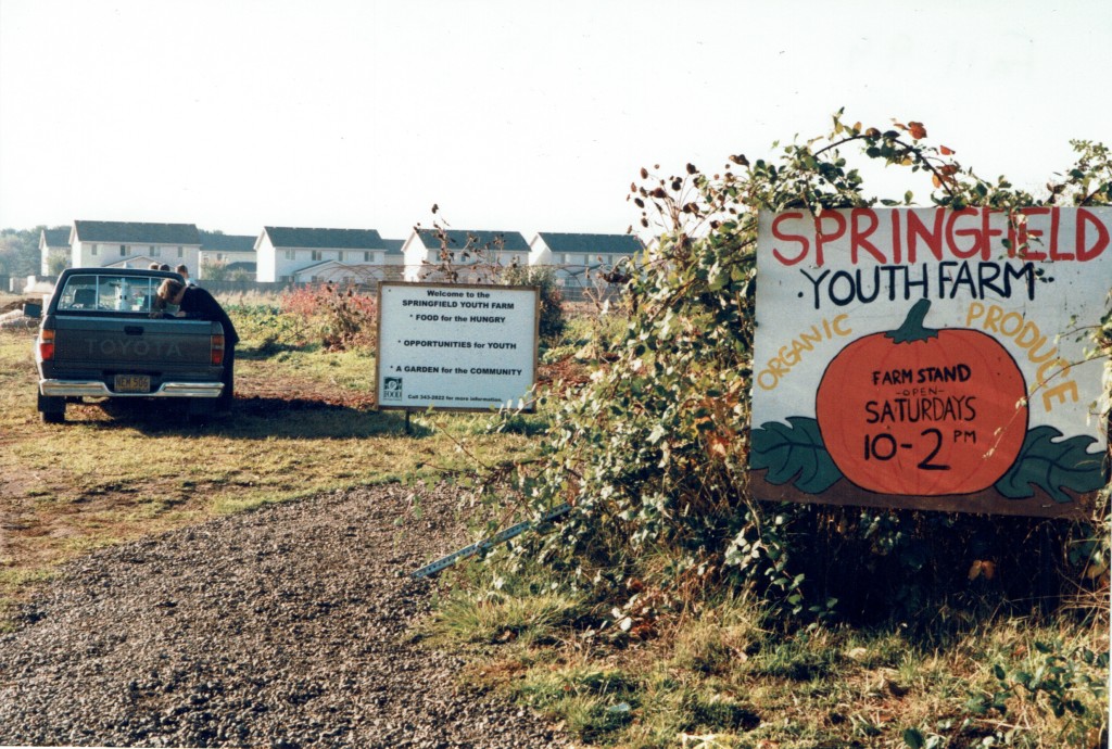 Internship at Springfield Youth Farm, Springfield, OR 1998 
